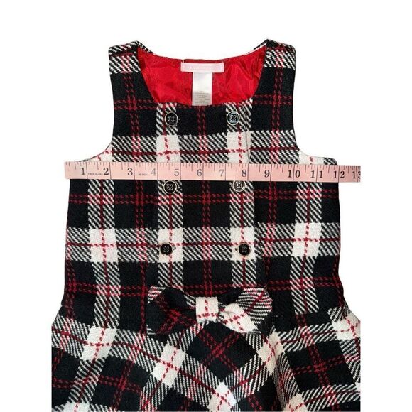 Janie & Jack Toddler 2T Girl Tweed Plaid Jumper Dress - Picture 6 of 8